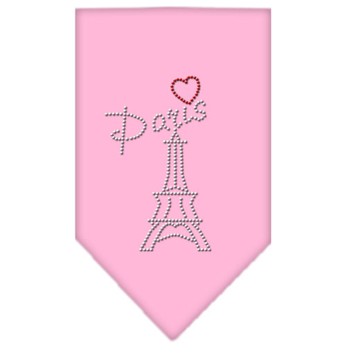 Paris Rhinestone Bandana Light Pink Large